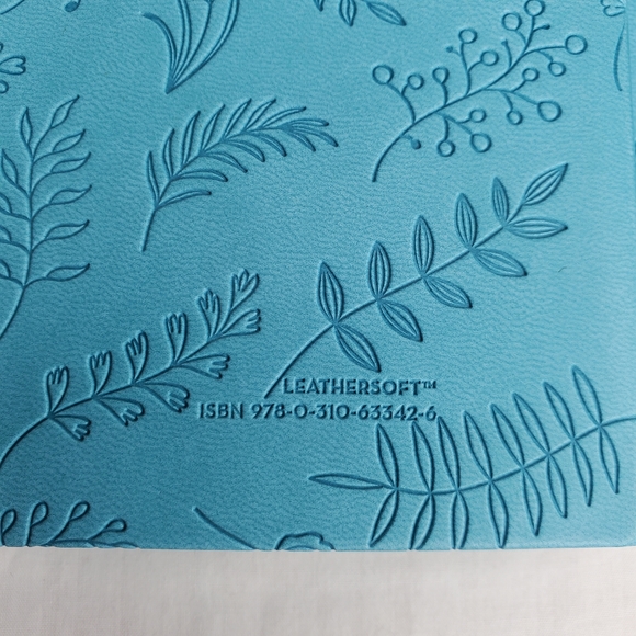 22B) BIBLE & JOURNAL Teal Soft Leather Large Print - Picture 7 of 8